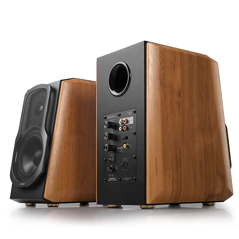 Edifier-Bluetoothブックシェルフスピーカー、クラスdシステム、Hi-res