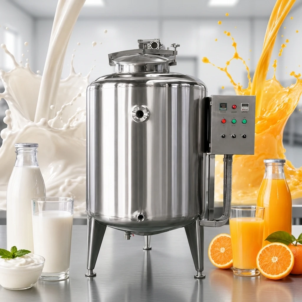 High Milk Refrigerating Tank for Dairy Farm 200L Stainless Steel Milk Cooling Tank Vertical
