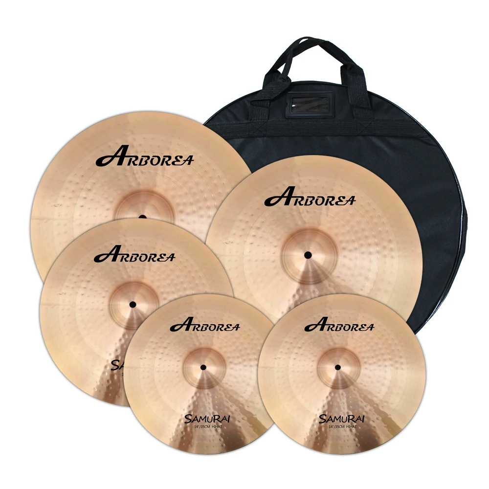 

Arborea B8 Samurai Series 14"Hi-Hat+16"Crash+18"Crash+20"Ride+Bag
