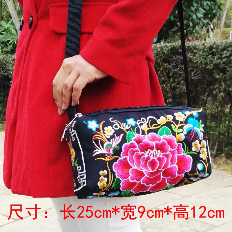 Vintage Women Handbag Hmong Vintage Tote Messenger Hippie Ethnic Shoulder Bag Embroidery Boho 2023