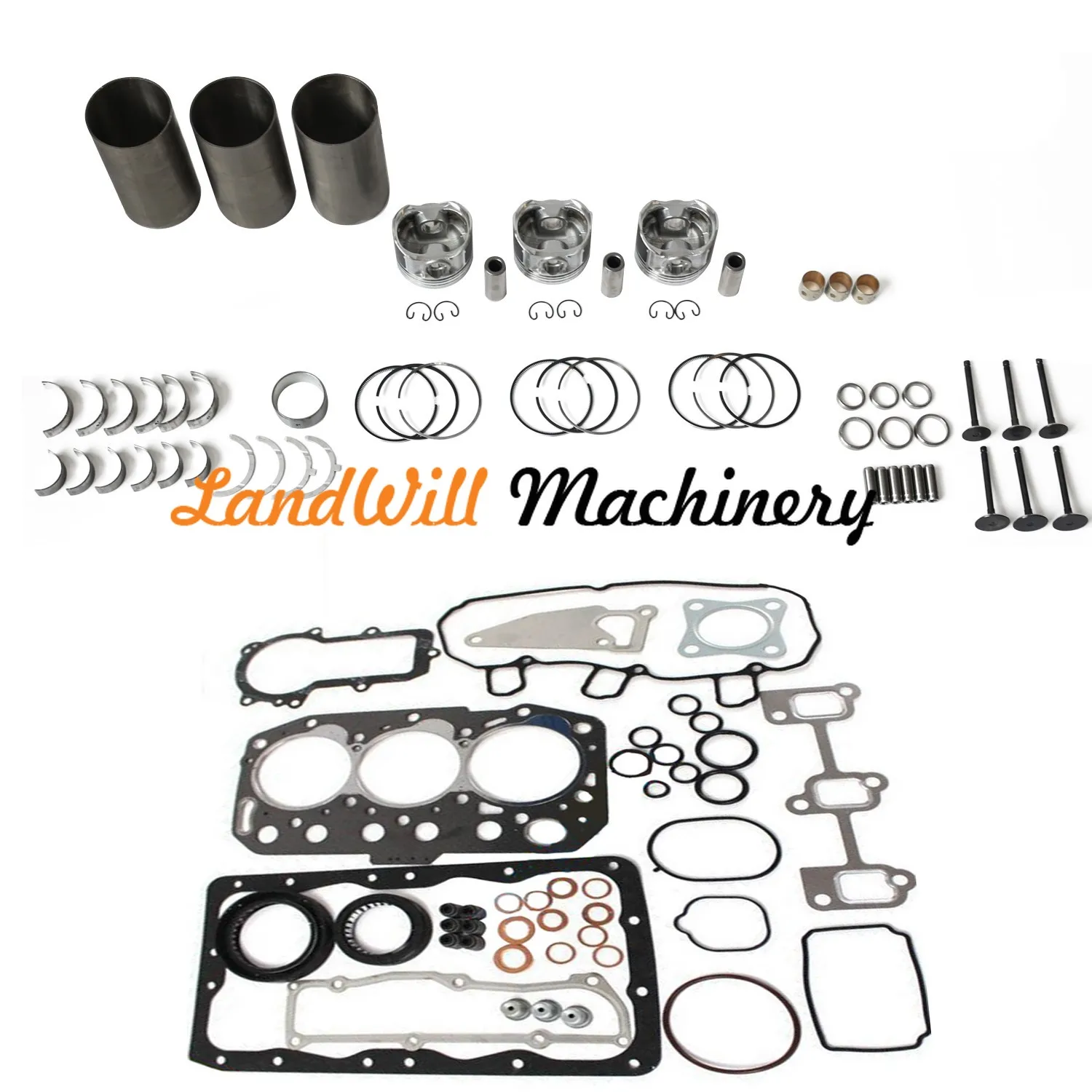 Overhaul Rebuild Kit Connecting Rod + Crankshaft Fits For Yanmar 3TN100 Engine