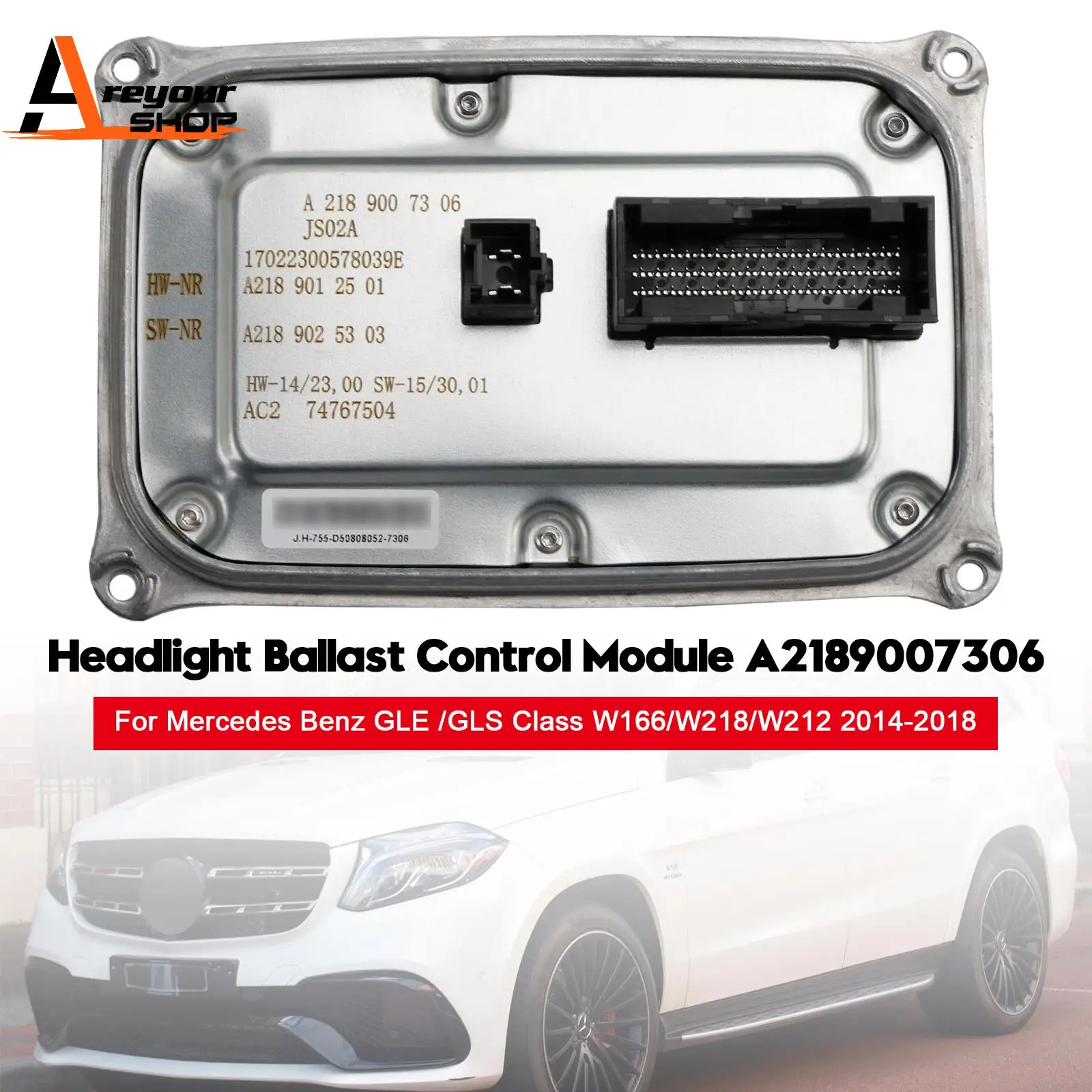 

Модуль управления балластом фар Areyourshop A2189007306 для Mercedes Benz W166/W218/W212