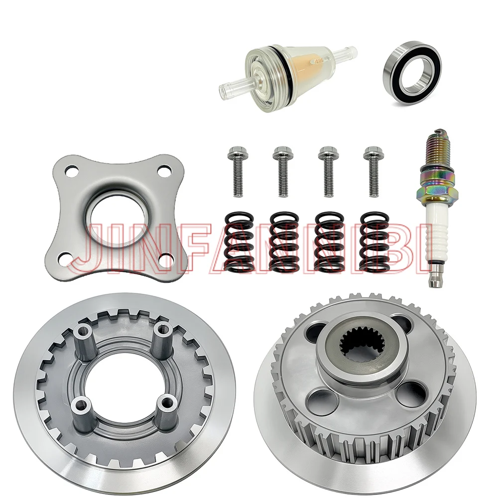 Clutch Inner Hub & Outer Pressure Plates Kit For Honda FourTrax 300 TRX300 88-00
