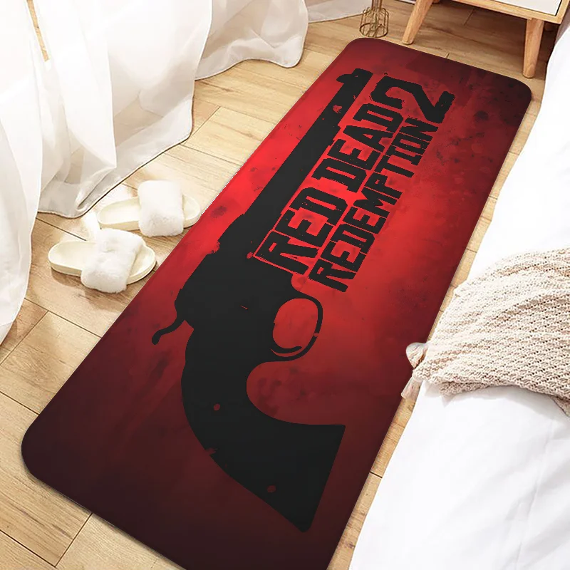 Red Dead Redemption 2 Game Door Mat Entrance Non-slip Doormat Washable Kitchen Carpet Living Room Hallway Rugs Bath Door Mats