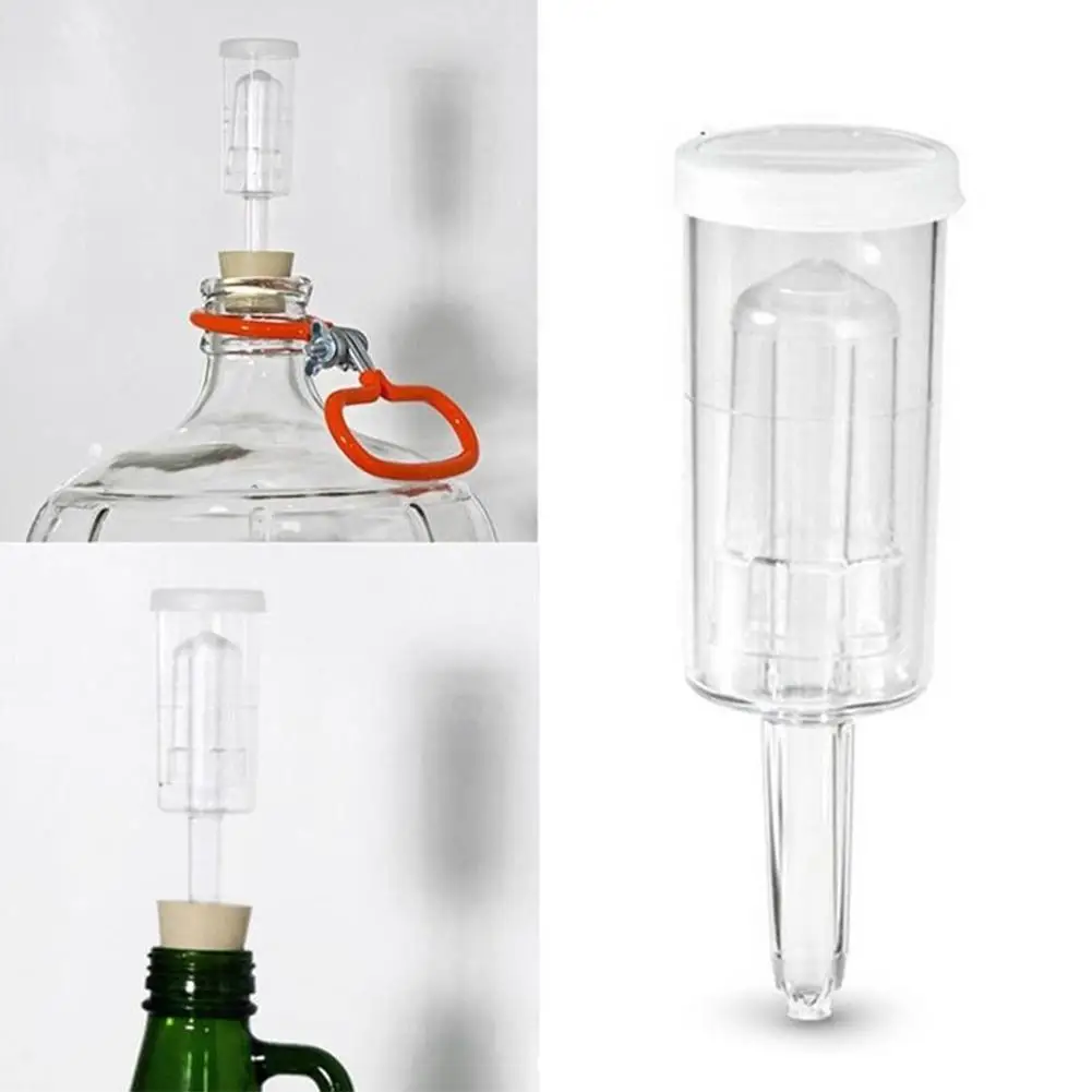 1PCS Homebrew Beer Cylinder Fermentor Air Lock One Way Exhaust Water Sealed Check Valve For Beer Fermentation Wine Making