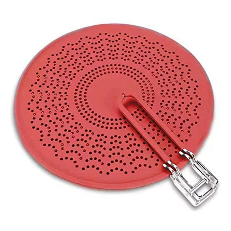 

Silicone Splatter Screen,Grease Splatter Guard With Folding Handle,For Cooking Splatter Guards&Fry Pan,13 Inch