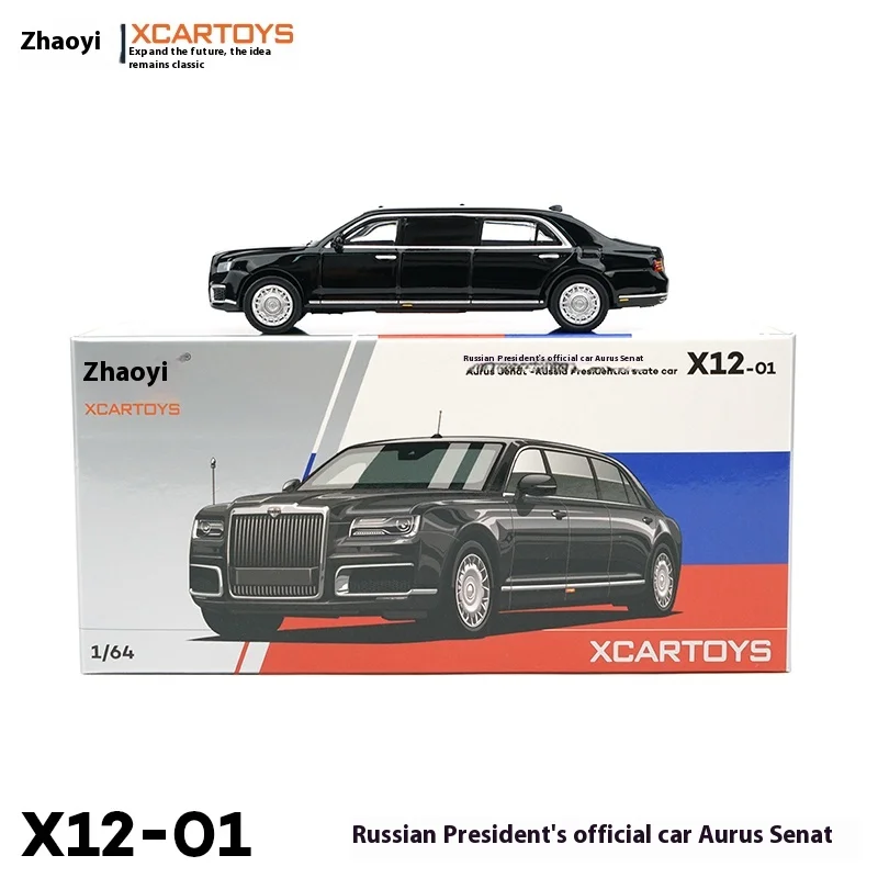 Xcartoys 1:64 Aurus Senat-véhicule d'état présidentiel russe moulé sous pression modèle de voiture Miniature de Collection