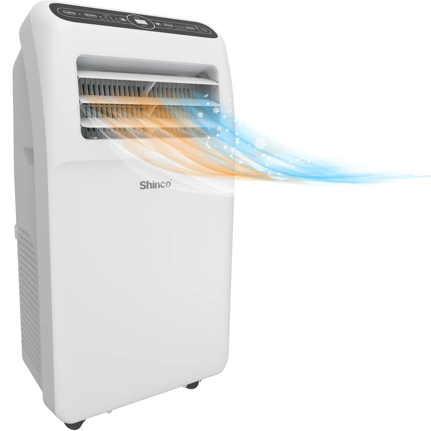 SHINCO mobiele airconditioner met uitlaatslang, 12000BTU, ingebed WIFI, koeling, verwarming, ventilatie en ontvochtiging - afbeelding 2