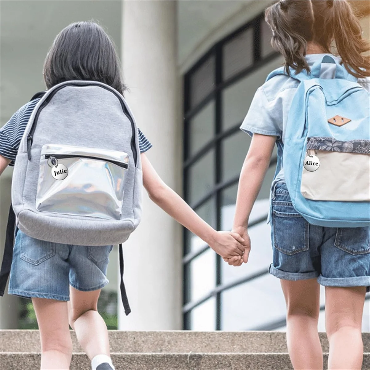 A88M 55 шт. металлические штампованные пустые бирки-12-дюймовые круглые штамповочные заготовки из нержавеющей стали с отверстием, для изготовления ювелирных изделий, DIY