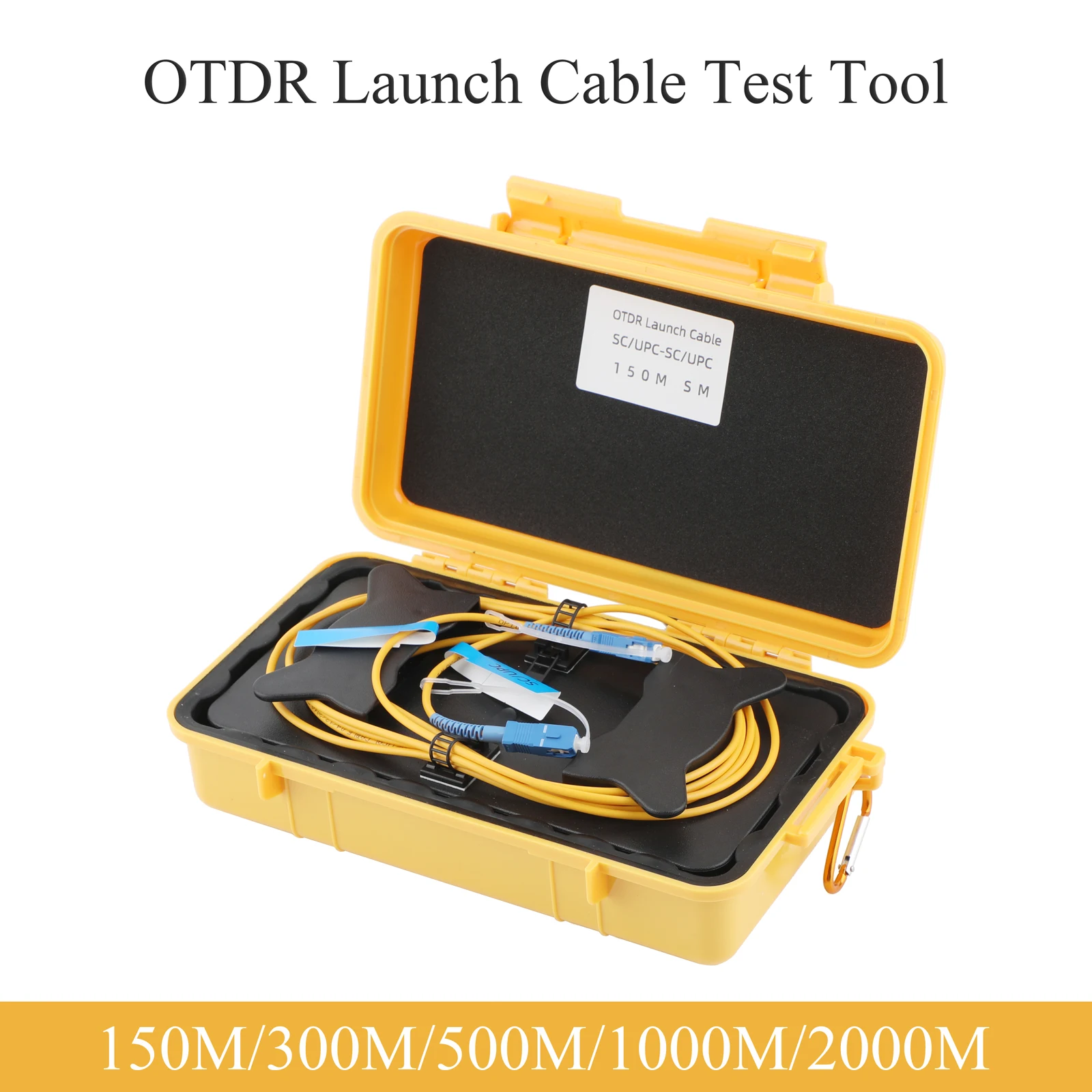 

OTDR Launch Cable Test Tool: Fiber Optic Test Box, Dead Zone/Blind Zone Eliminator, Single Mode, APC/UPC-UPC/APC, 1310/1550nm