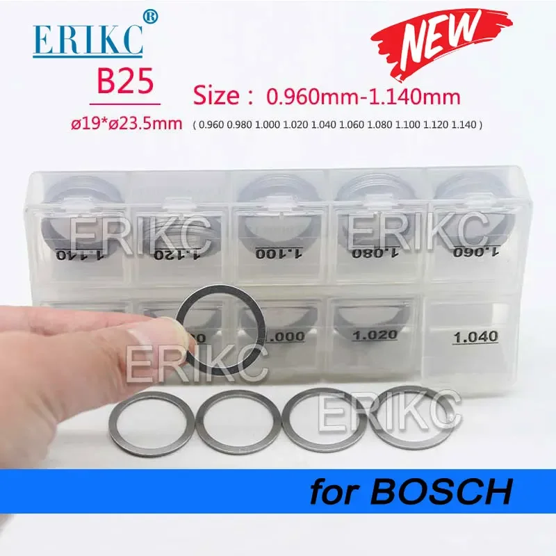 

Калибровочный шим B25, размер: 0.96-1.14 мм, для топливных форсунок, запасные части, шим для электромагнитного клапана, уплотнительное кольцо для форсунки