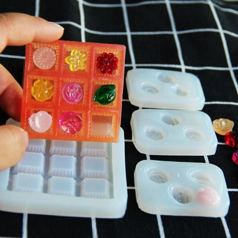 T4MD Miniature Pastry Case Creation Mold Set Silicone Molds For Unique Miniature Pastry Case Ornament And DIY Art Creation