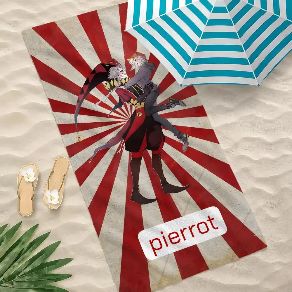 Art The Freak Circus Pierrot Towel Towel Beach Towel Oversized Quick Dry Towel Absorbent Soft Swim BeachTowels for Men Women