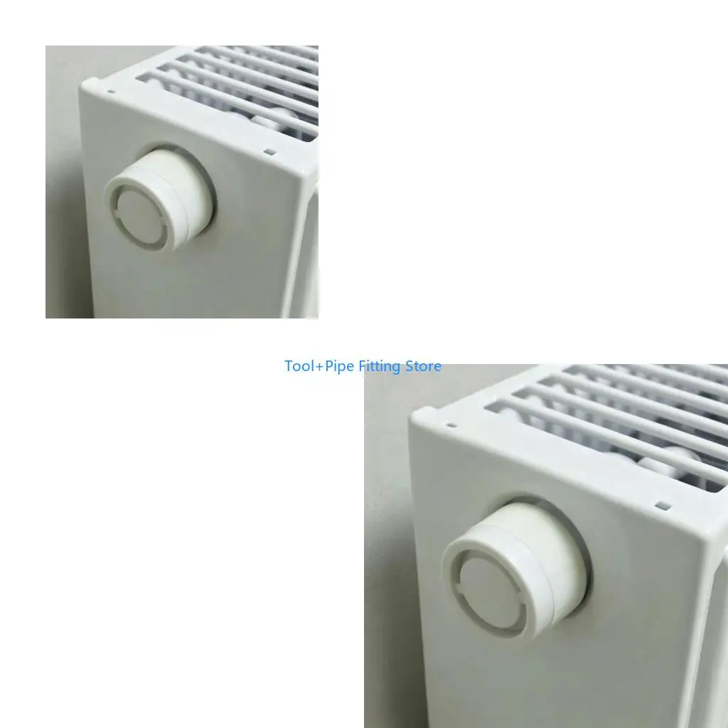 F92B Manual Thermostat Cap Replacement Set 34 mm M30x1.5 White Plastic 8 Pack for Heating Repair, Spare Use, Grip Handling, and