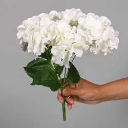 Artificial Flowers Hydrangea Branch Home Wedding Decor Autum Silk Plastic Flower High Quality Fake Flower Party Room Decoration