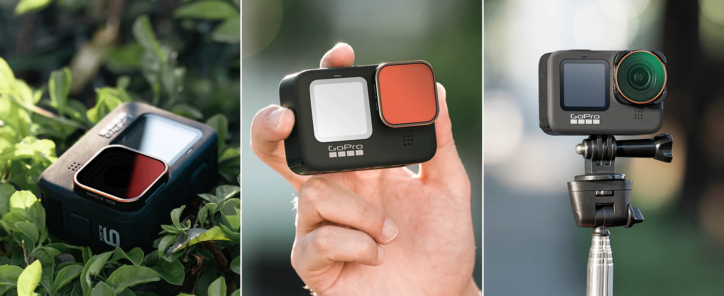 K&F CONCEPT CPL ND Filterset für GoPro Hero 10 11 12 13 Schwarz variabel ND8 ND16 ND32 ND64 ND1000 ND2-32 ND32-512 Action-Kamera – Detail 1