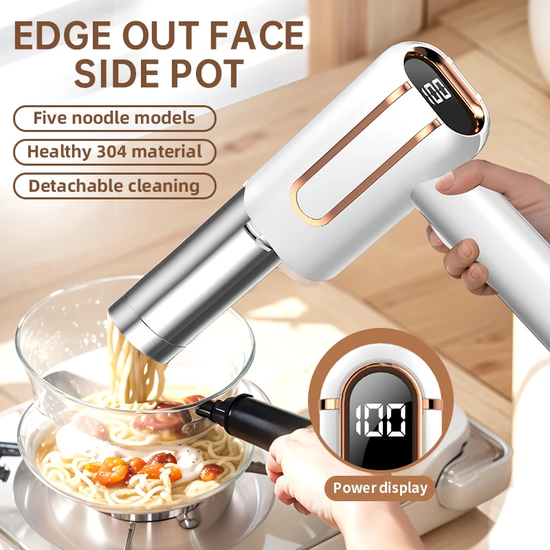 2024 New Electric Cordless Noodle Maker Portable Noodle Press Home Appliances Outdoor Kitchen Home Breakfast Smart Noodle Maker