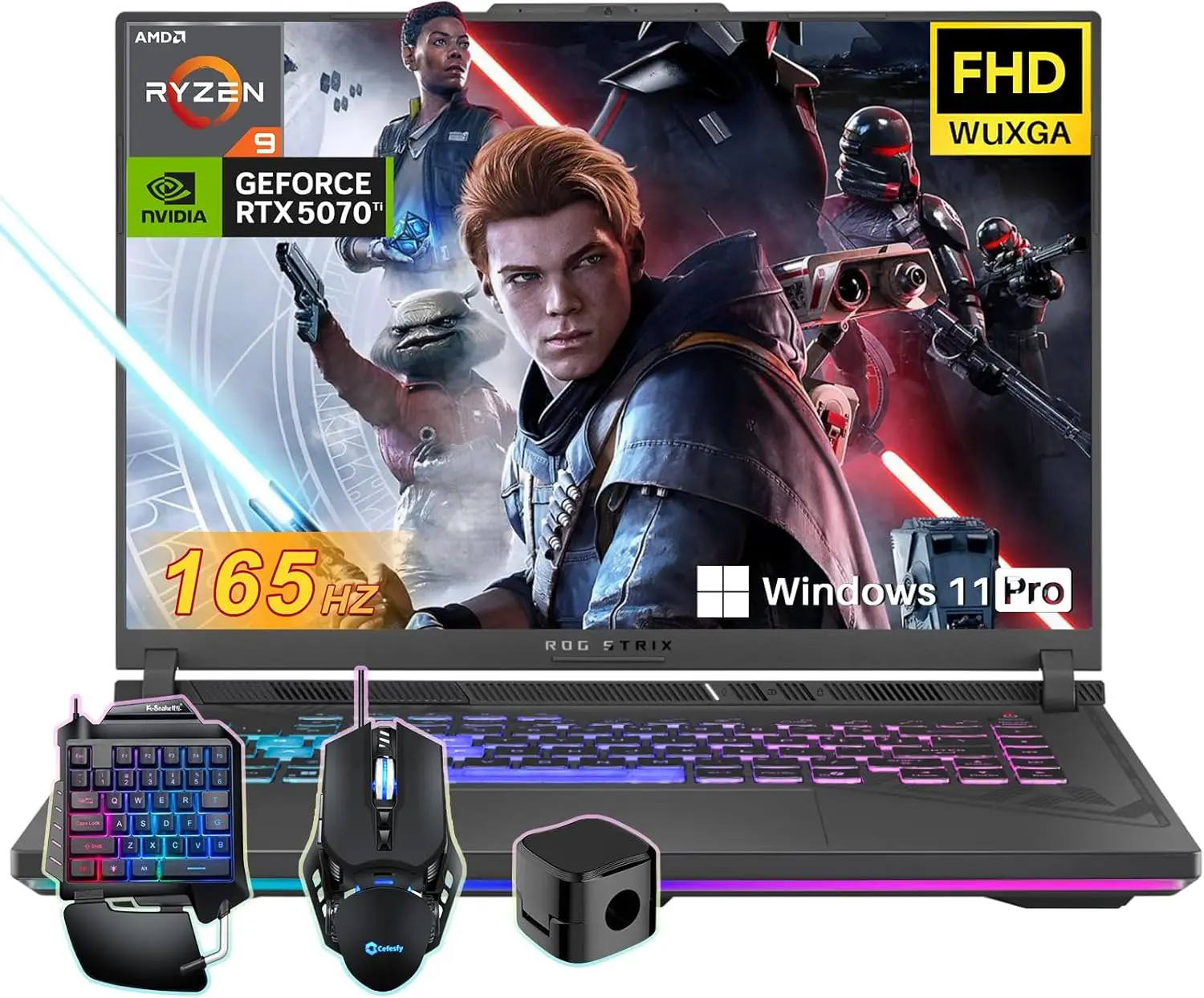

Игровой ноутбук ASUS ROG Strix G16 2025: AMD Ryzen 9 8940HX (16 ядер), 16 ГБ DDR5, 1 ТБ SSD, RTX 5070Ti, 165 Гц WUXGA FHD