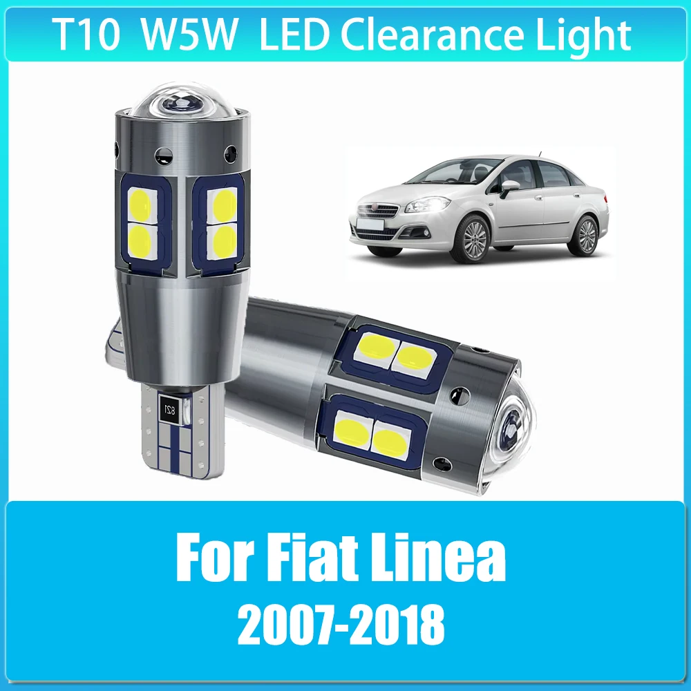 

2 x T10 W5W Clearance Lamp CANbus Width Light Bulb Super Bright for Fiat Linea 2007 2008 2009 2010 2011 2012 2013 2014 2015-2018