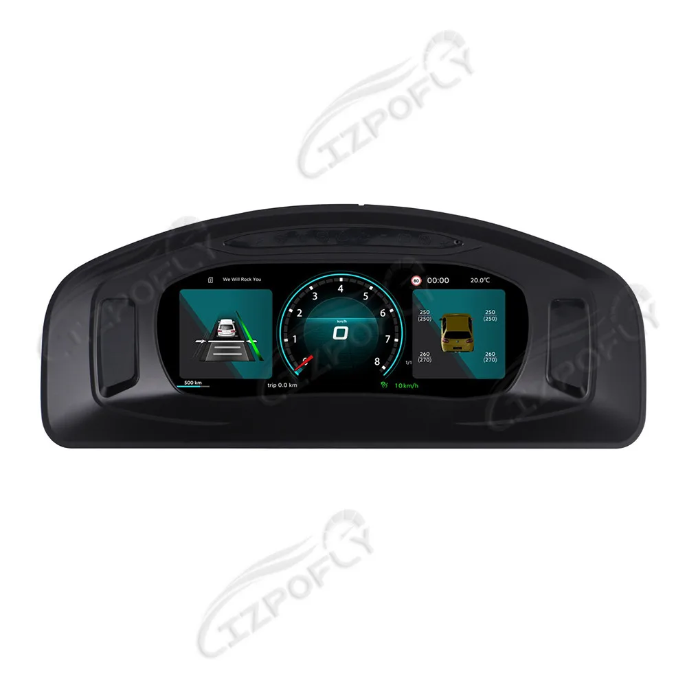 

10,25-дюймовый ЖК-дисплей приборной панели автомобиля, спидометр для Volkswagen Multivan T5 2012-2019, цифровой кластер, виртуальная приборная панель для кабины