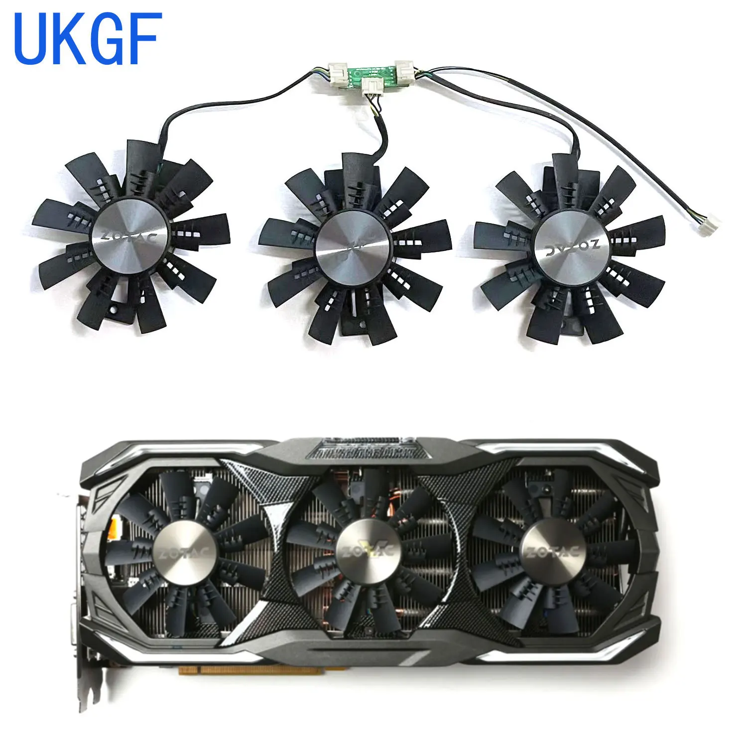 

GA92S2U 4Pin GTX1070 GTX1080 Cooler Fan For ZOTAC GeForce GTX 1080 1070 Ti AMP Extreme+ Graphic Card Cooling Fan