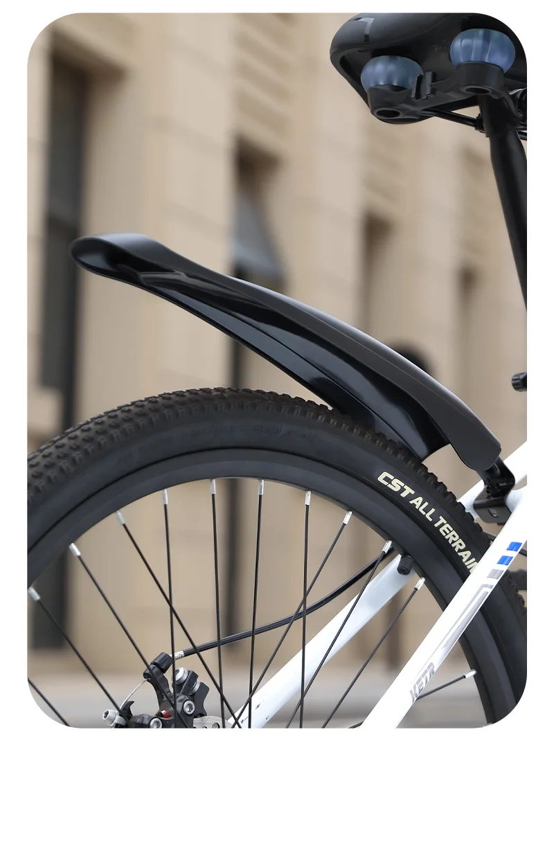 WEST BIKING Breite Fahrrad-Schutzbleche, Hohlschutzblech-Set für 20-24 Zoll Mountainbikes, für Regenfahrten auf dem Trail, aus strapazierfähigem PP-Kunststoff – Detail 15