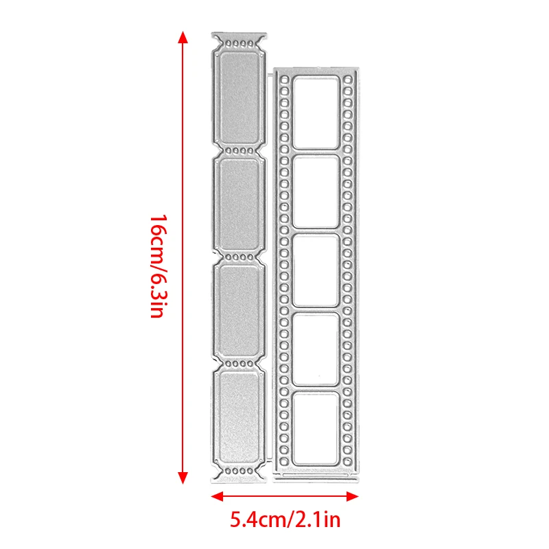 New Film Strip Metal Cutting Dies Rectangle Die Cuts for Scrapbooking DIY Photo Album Card Making Decorative Stencil