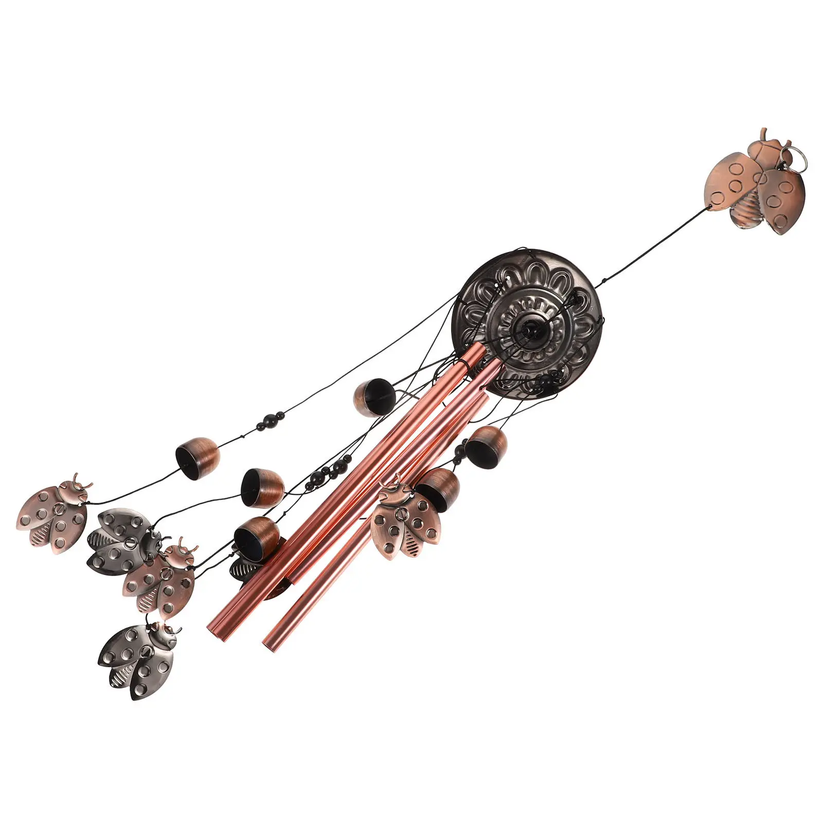 1Pcs Sophisticated Brass Wind Chime Creative Fair-Sounding Bell with Unique Pattern Ideal Gift for Lover Friends Family Home
