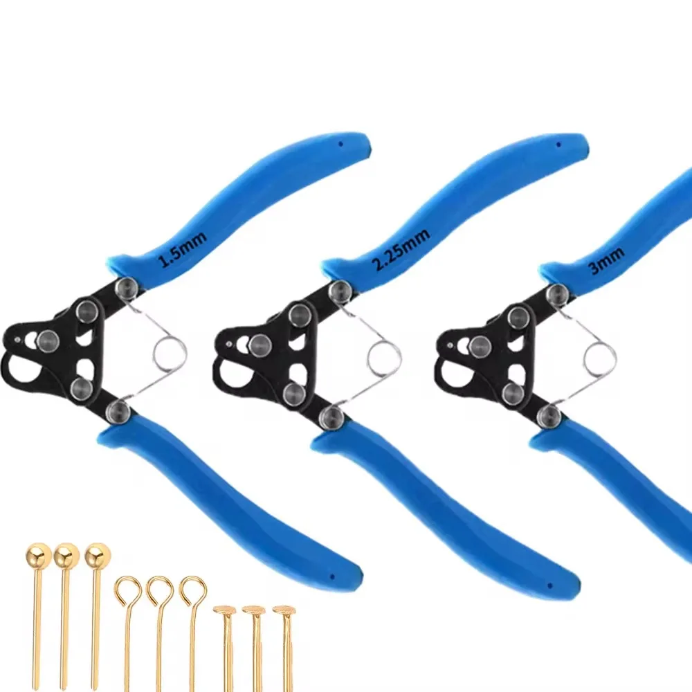 

1.5/2.25/3mm Wire Round Nose Winding C Ring Pliers Wire Rolling Pliers for Jewelry Making Tool Eye Head Pins Pendant Making