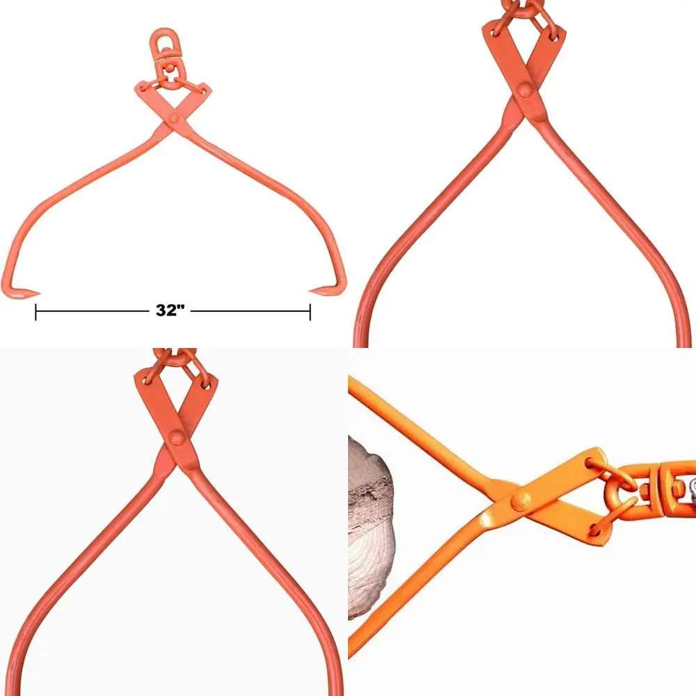 

Dual Swivel Steel Tongs for Log Lifting and Dragging - 32 Jaw Opening