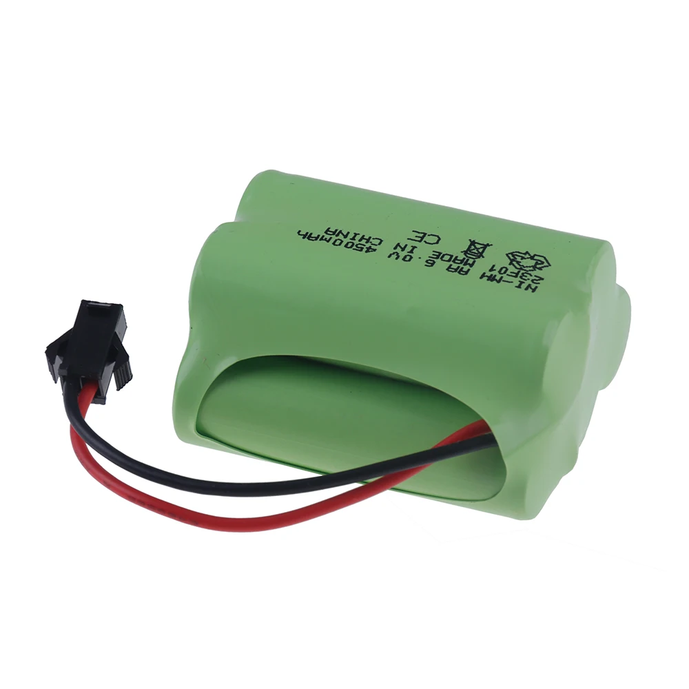 Batterie aste SM Plug and Charger, 6V, 4500mAh, NI-laissée, Pièces précieuses pour jouets RC, Voitures, Bateaux, Robot, Pistolet, AA, 3000mAh