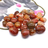 Natural Fire Agate Tumbled Stone Bulk Healing Energy Crystal Gemstone Mineral Specime Reiki Gems Aquarium Home Decor Wholesale
