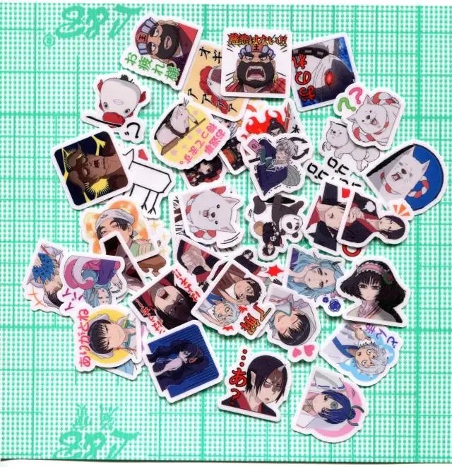 

40 шт. Hozuki no Reitetsu 2-3 см милая наклейка своими руками
