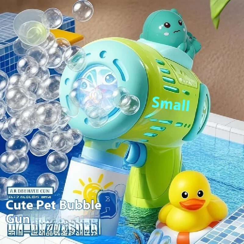 Best-selling bubble machine children's fully automatic bubble-blowing electric handheld Gatling bubble gun toy best-selling bu