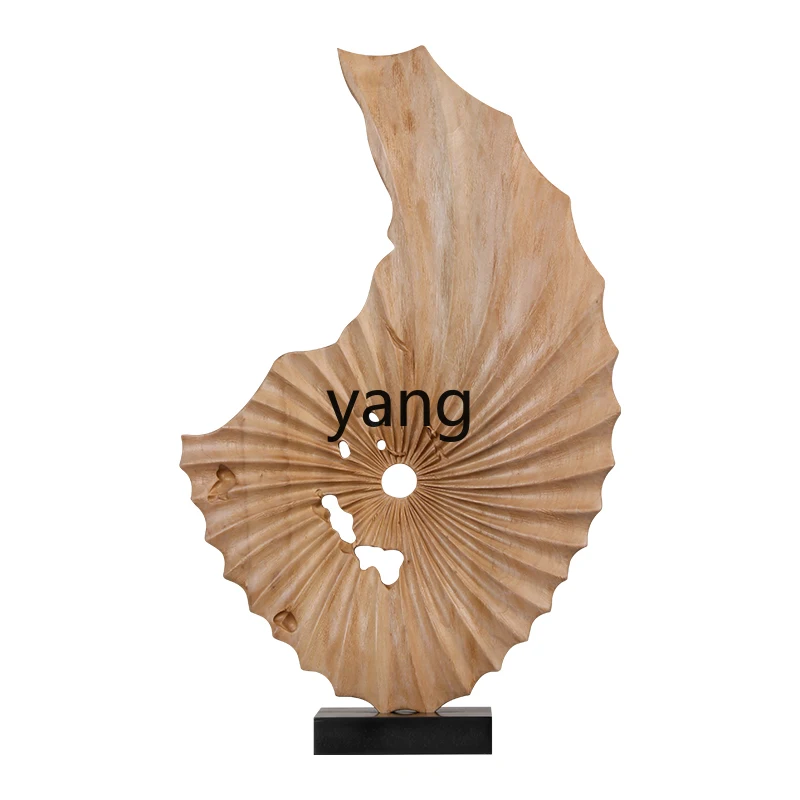 

LTT creative abstract wood carving ornament living room porch home decoration soft sculpture artwork
