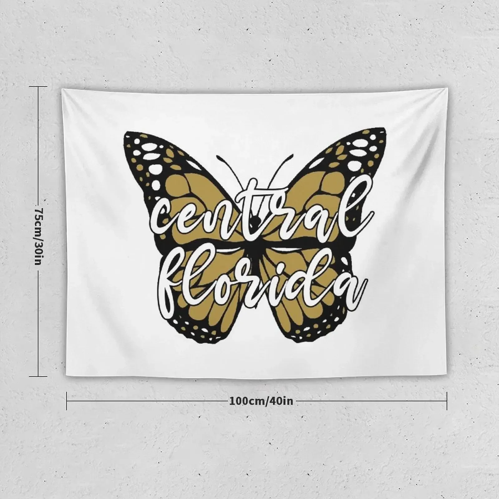 Central Florida Butterfly Tapestry Wall Coverings Aesthetic Room Decors Wall Decor Hanging Tapestry