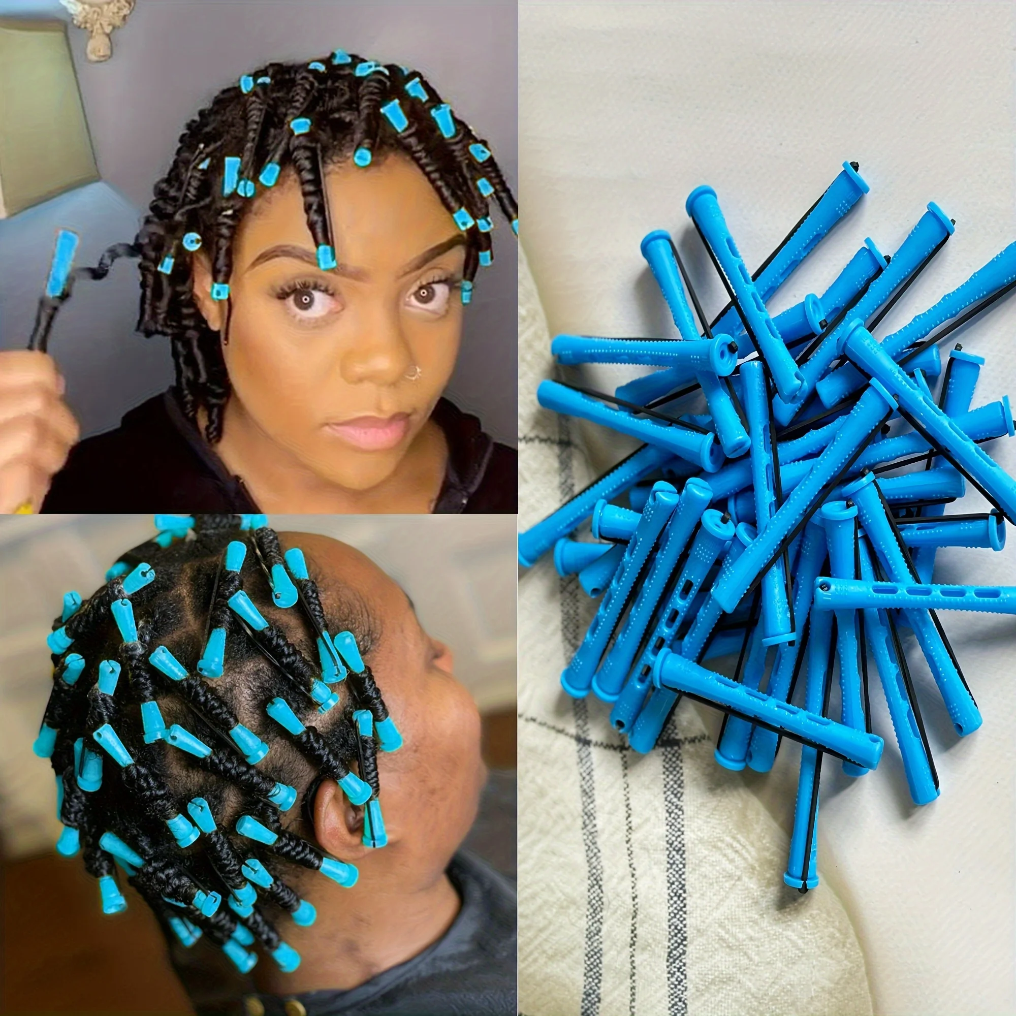 20 Stück Dauerwellenstäbe aus Kunststoff für Kaltwellen, Lockenwickler, Haarstyling-Werkzeuge