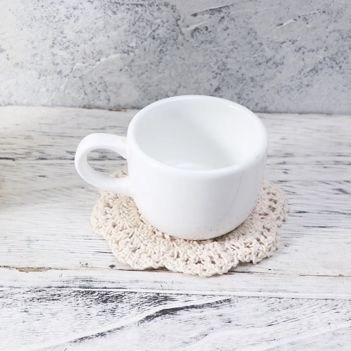 

10Pcs Lace Coaster Crochet Flower Hollow Design Anti-Slip Pad Tabletop Protection Drink Coaster Anti Pad