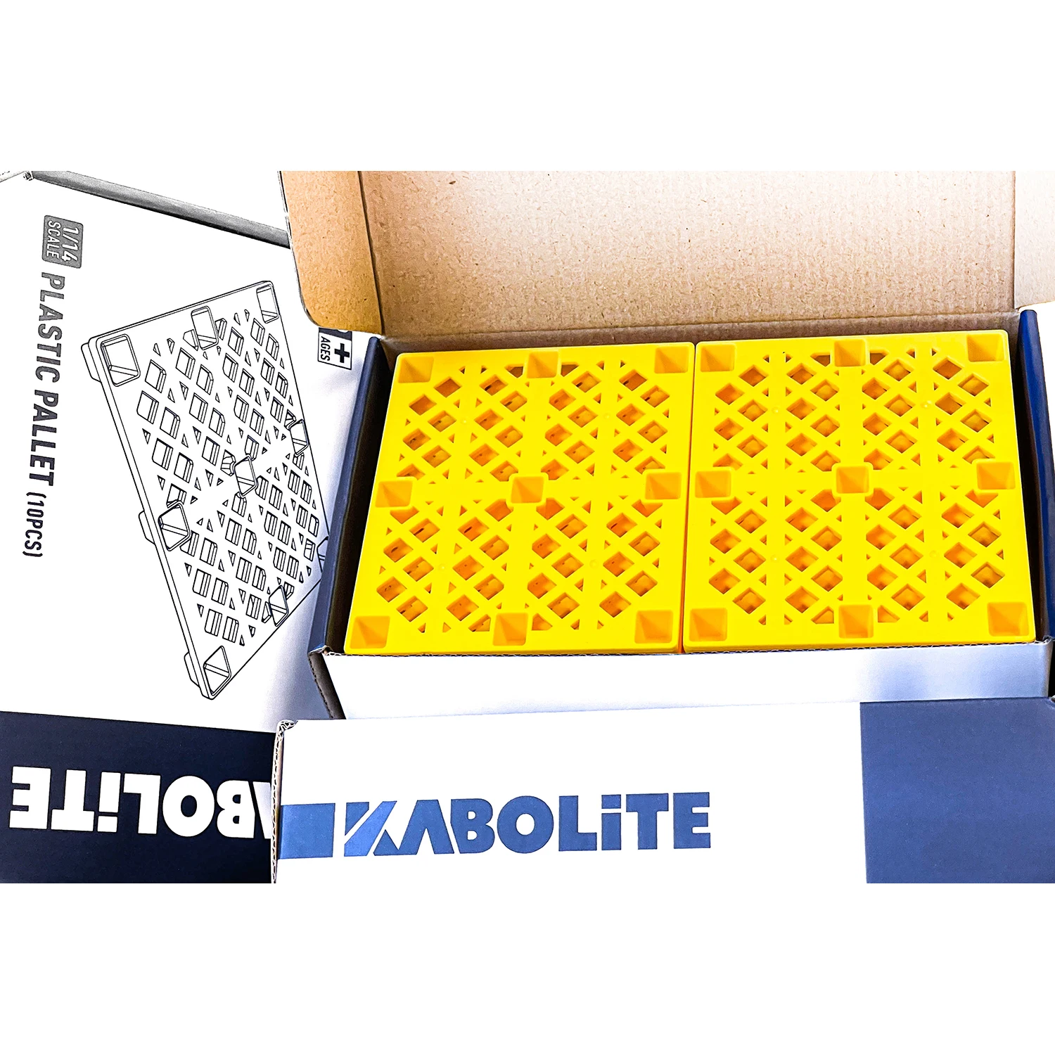 Kabolite Part Small Plastic 10 Pallets for 1/14 K970 RC Excavator TAMIYAYA Forklift Trucks Remote Control Toy Models TH21533