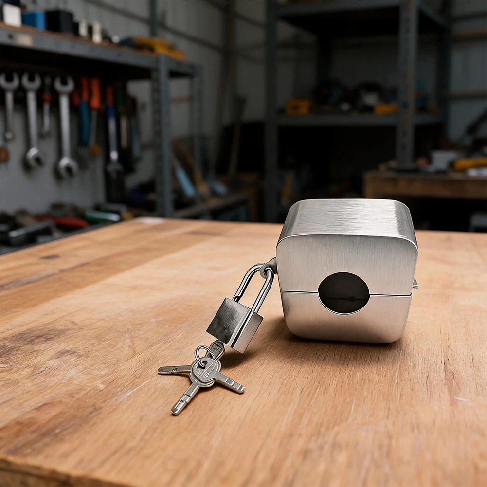 Stainless Steel Outdoor Spigot Lock for Managing Water in Agricultural Facilities Storage Yards and Warehouses