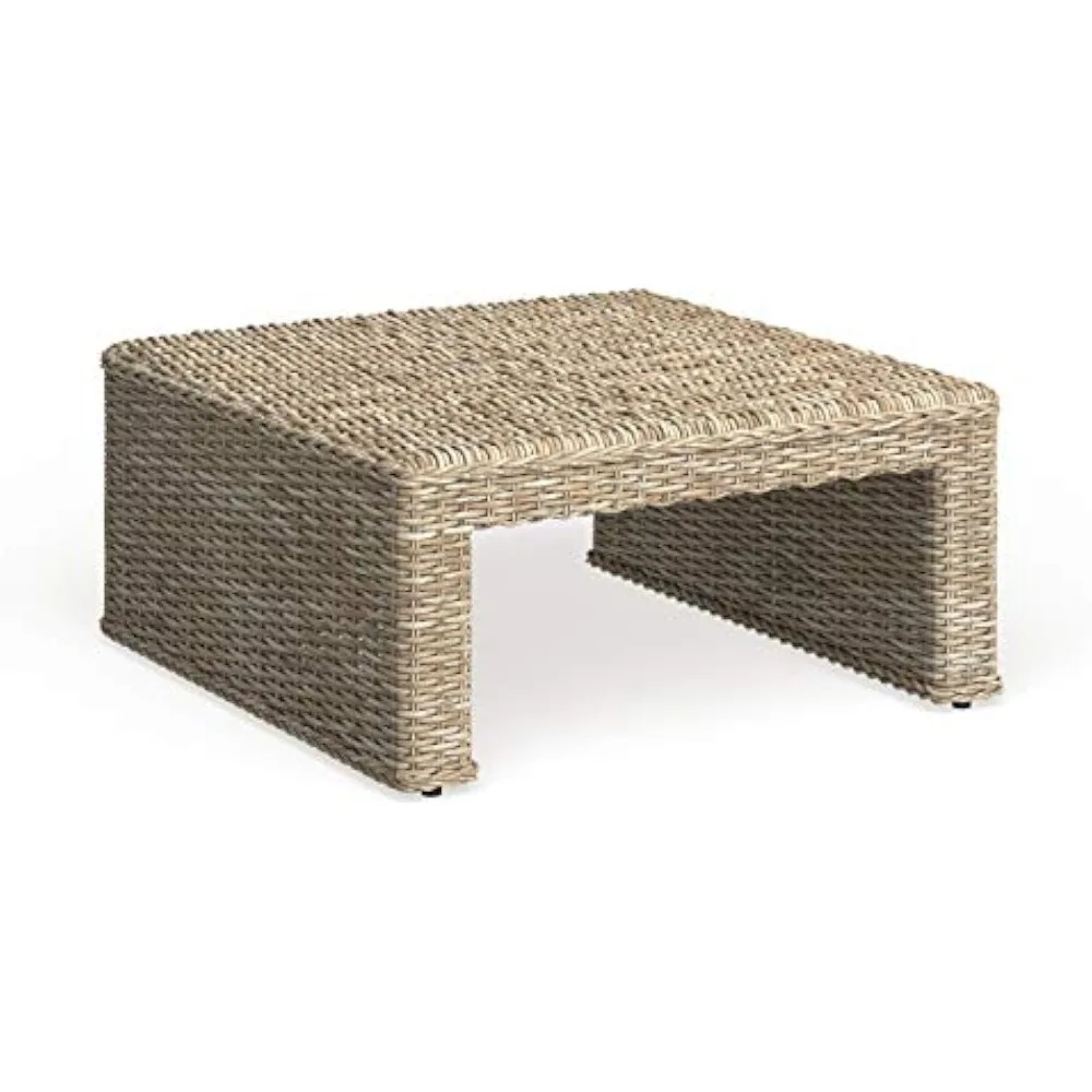 Home Collection Mesa de centro de mimbre natural Persis