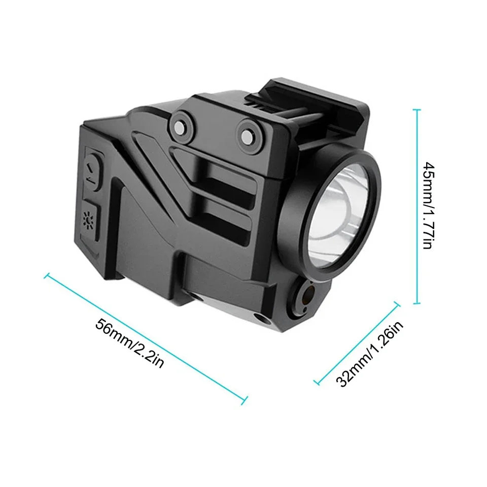 Imagem -04 - Richfire-carregamento Magnético Lanterna Tática Verde e Azul Mira Laser Pistola Led Combo Arma de Luz para 20 mm Rail 500lm