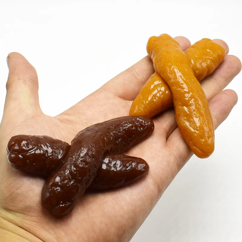 

1 Pcs Novelty Funny Disgusting Spoof Poop Slimy Spoof X-type Poop Spoof Toys April Fool's Day Prank Scare Props Toys