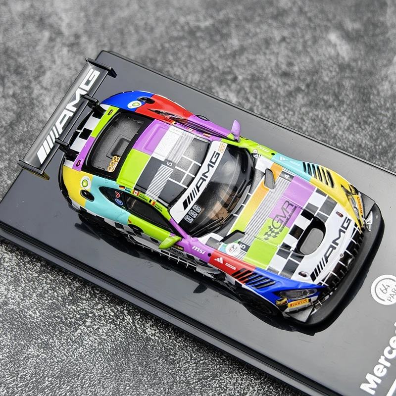 

ПАРА 1:64 BENZ GT3 2025 Bathurst 12H # 888 легкосплавный автомобиль, литье под давлением и игрушечный транспорт, модель автомобиля, миниатюрная масштабная модель автомобиля для детей