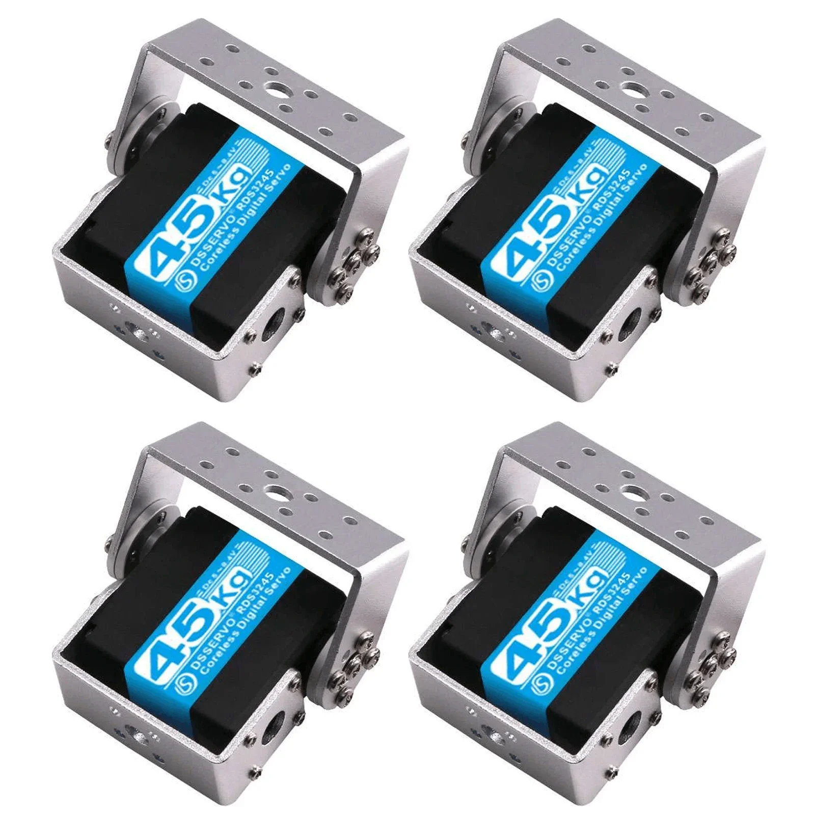 VoidFly 4PCS Dsservo RDS3245 45KG Torque Digital Dual Axis Servo Waterproof Metal Gear Aluminum Case Coreless Motor For RC Car R