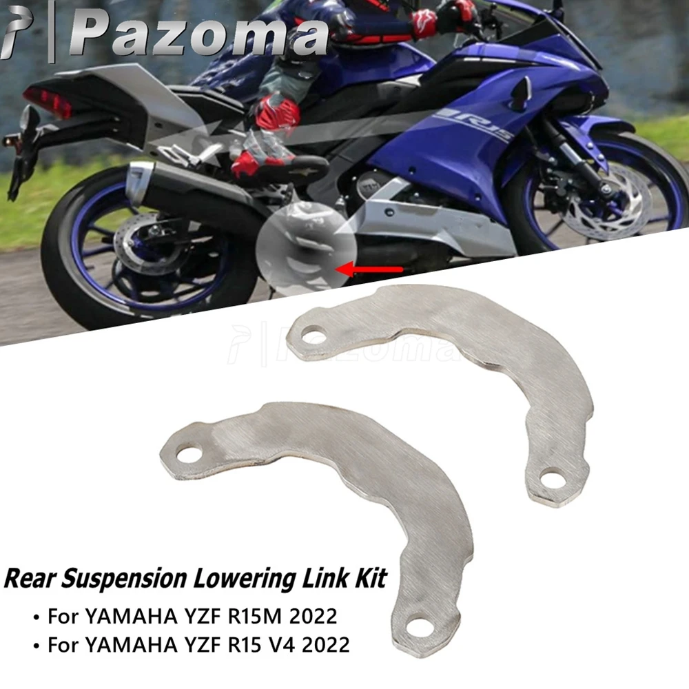 Motorcycle Rear Suspension Lowering Links Kit For YAMAHA YZF R15 V4 R15M 2022 Motorbike 20-30mm Linkage Cushion Lever Accessorie