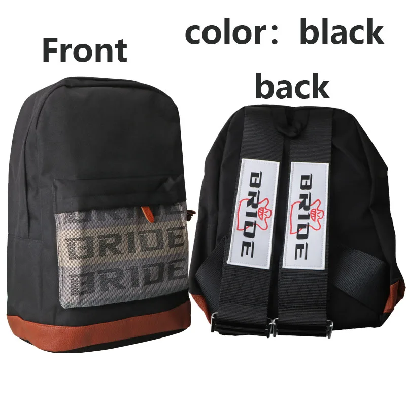 motorcycle backpack universal backpack men laptop racing tuning bag harness fabric straps seat covers takata bride backpack stap