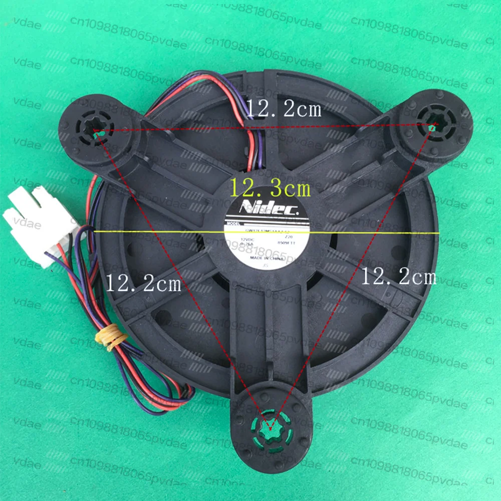 Refrigerator Fan Motor Cooling Fan GW12E12MS1AAZ-52 Z20 8508FTT 12VDC 0.26A Refrigeration Freezer Fan Good Working