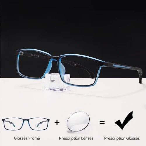 Imagen 1 del producto Nuevas gafas graduadas cuadradas a la moda para hombre, gafas fotocromáticas antiluz azul para miopía, gafas de lectura progresivas para conducir