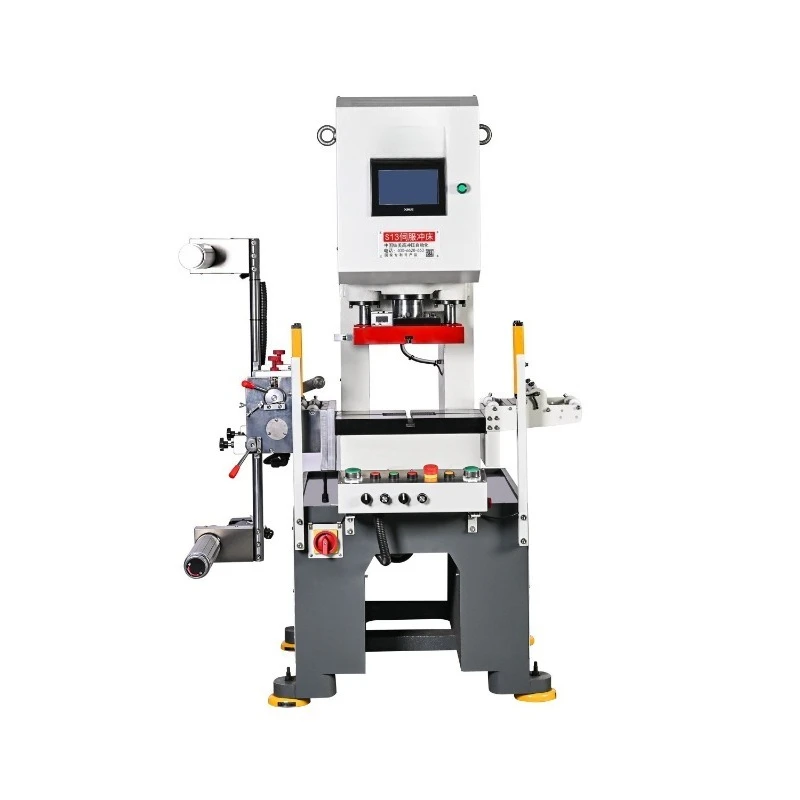 Numerical control slicer M10 foot step manual mechanical punch refit and install automation